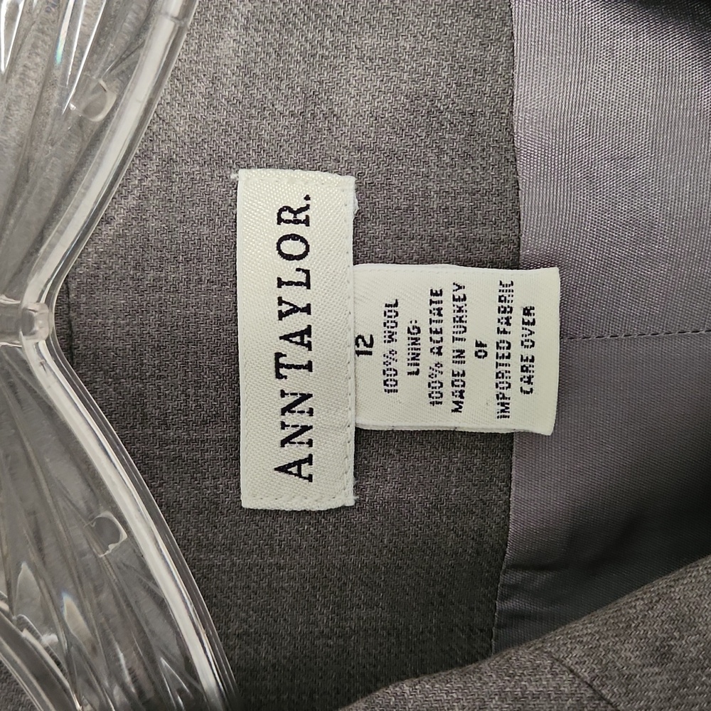 Ann Taylor Gray Skirt Suit Set - Picture 4 of 4